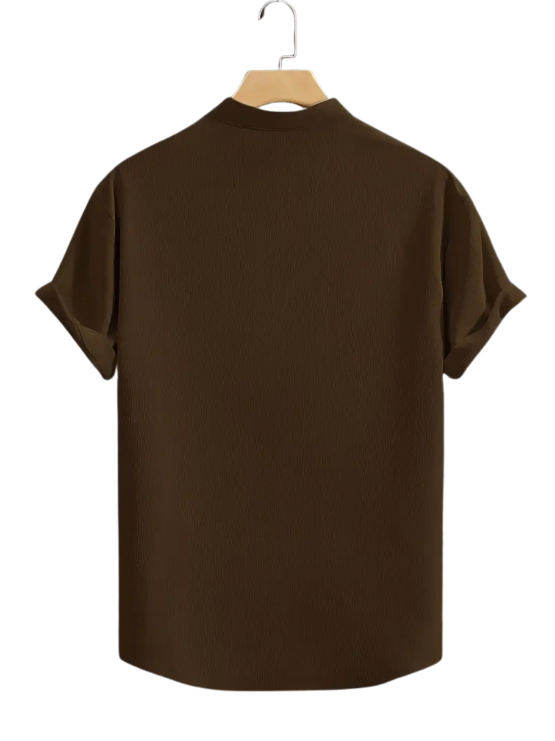 Camisa Crepé Marron