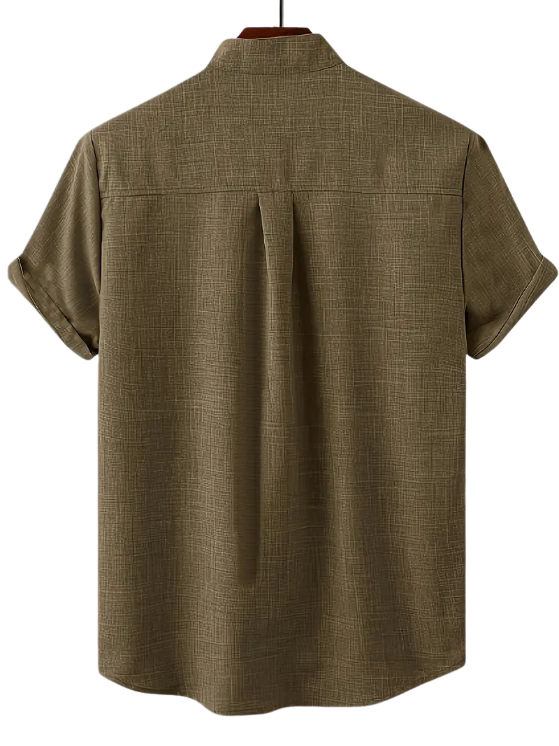 Camisa Camello Cuello Alto