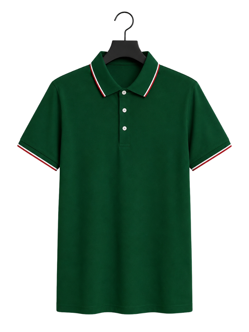 Polo Two Lines Green