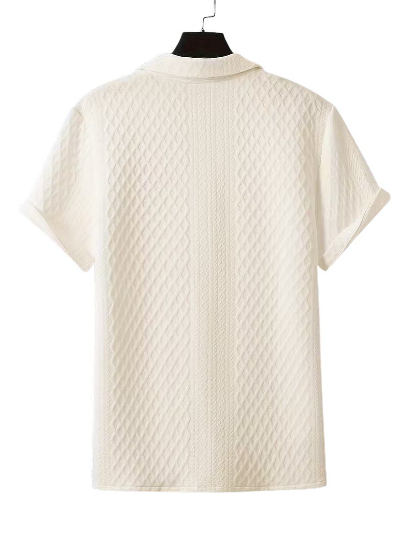 Camisa Jacquard Beige