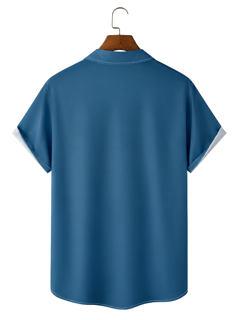 Camisa Caribeña Azul Cian