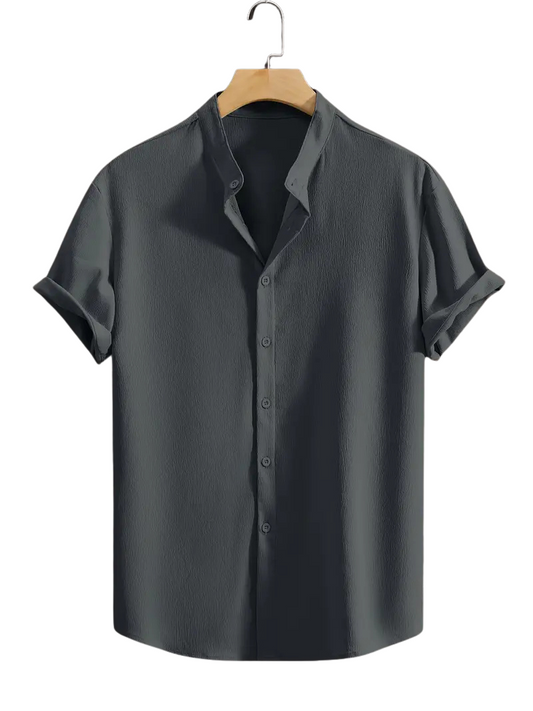 Camisa Crepé Ceniza