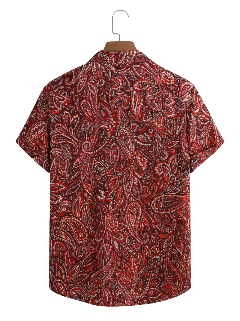 Camisa Paisley Equal Roja
