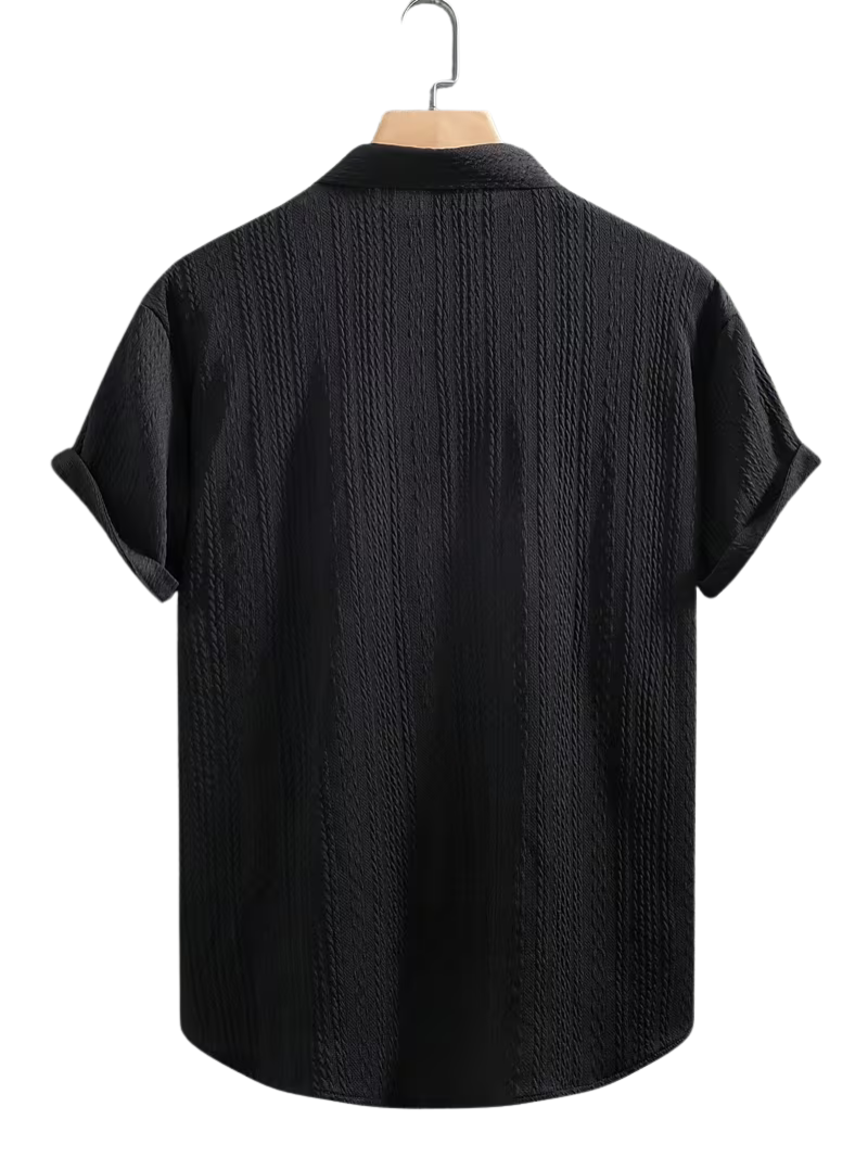 Camisa Trenzada Negra
