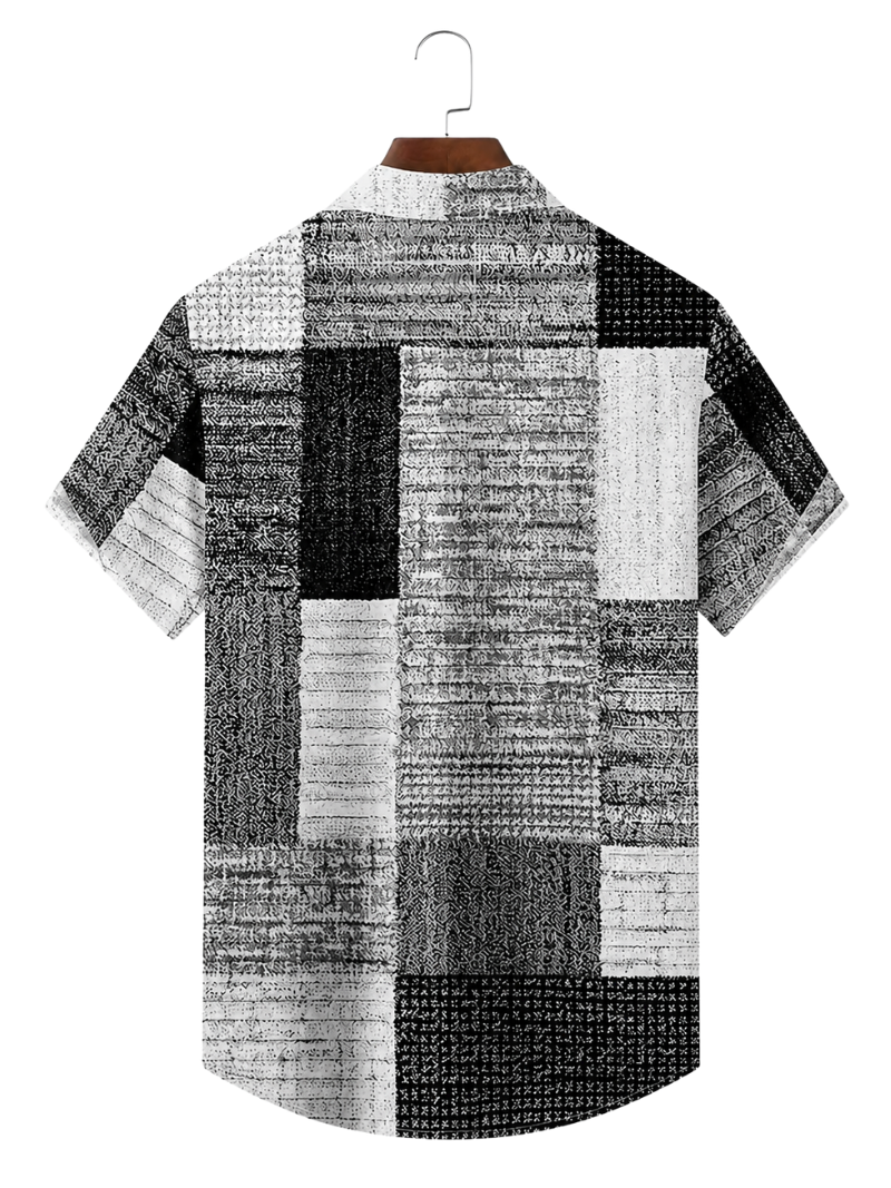 Camisa Cuadros Vintage Gris