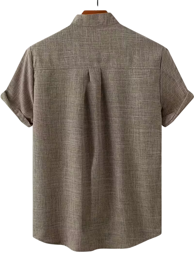 Camisa Gris Cuello Alto