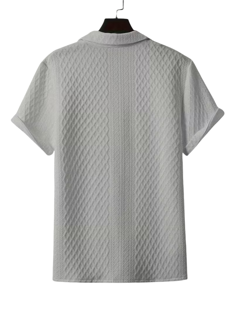 Camisa Jacquard Gris