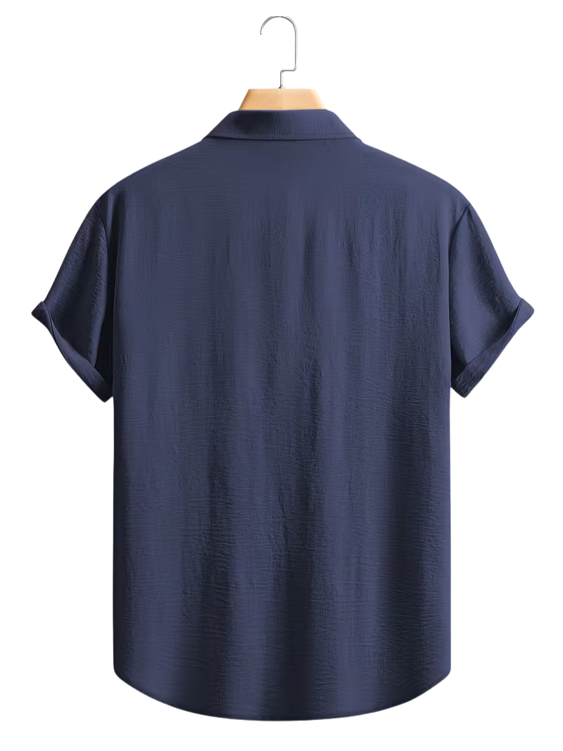 Camisa White Botton Navy