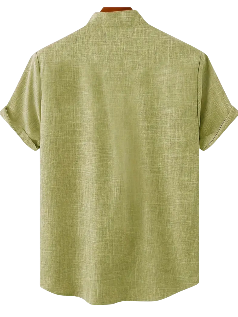 Camisa Pistacho Cuello Alto