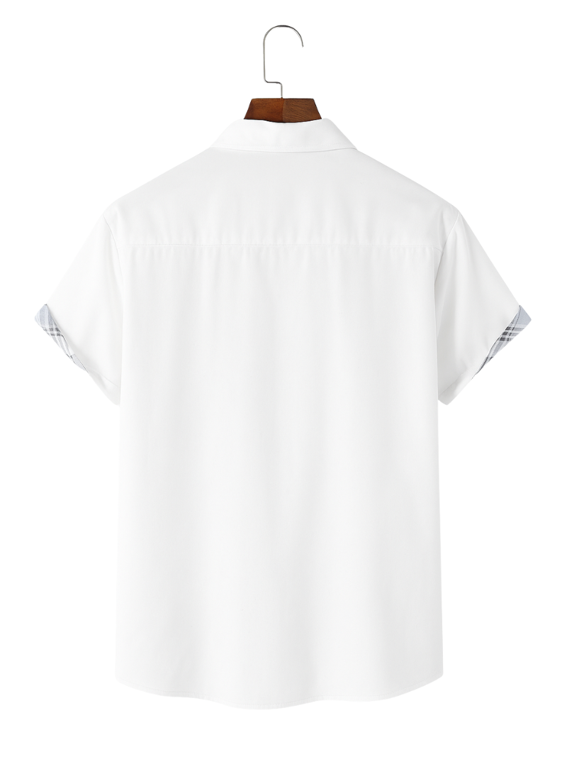 Camisa Blanca Cross Detail