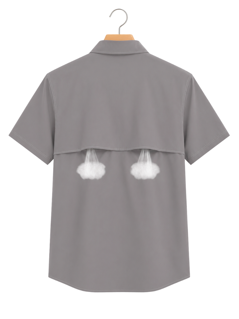 Camisa Outdoor Gris Claro