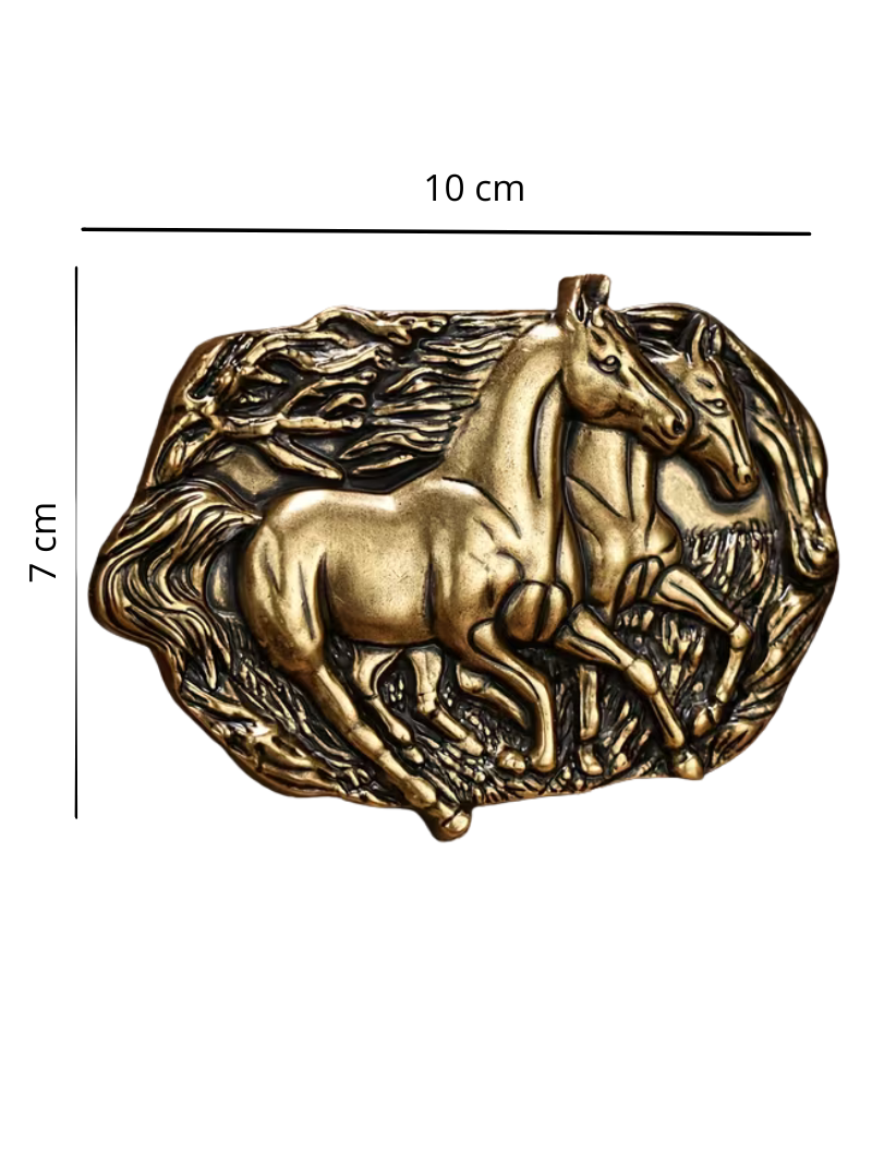 Hebilla Caballos Bronce