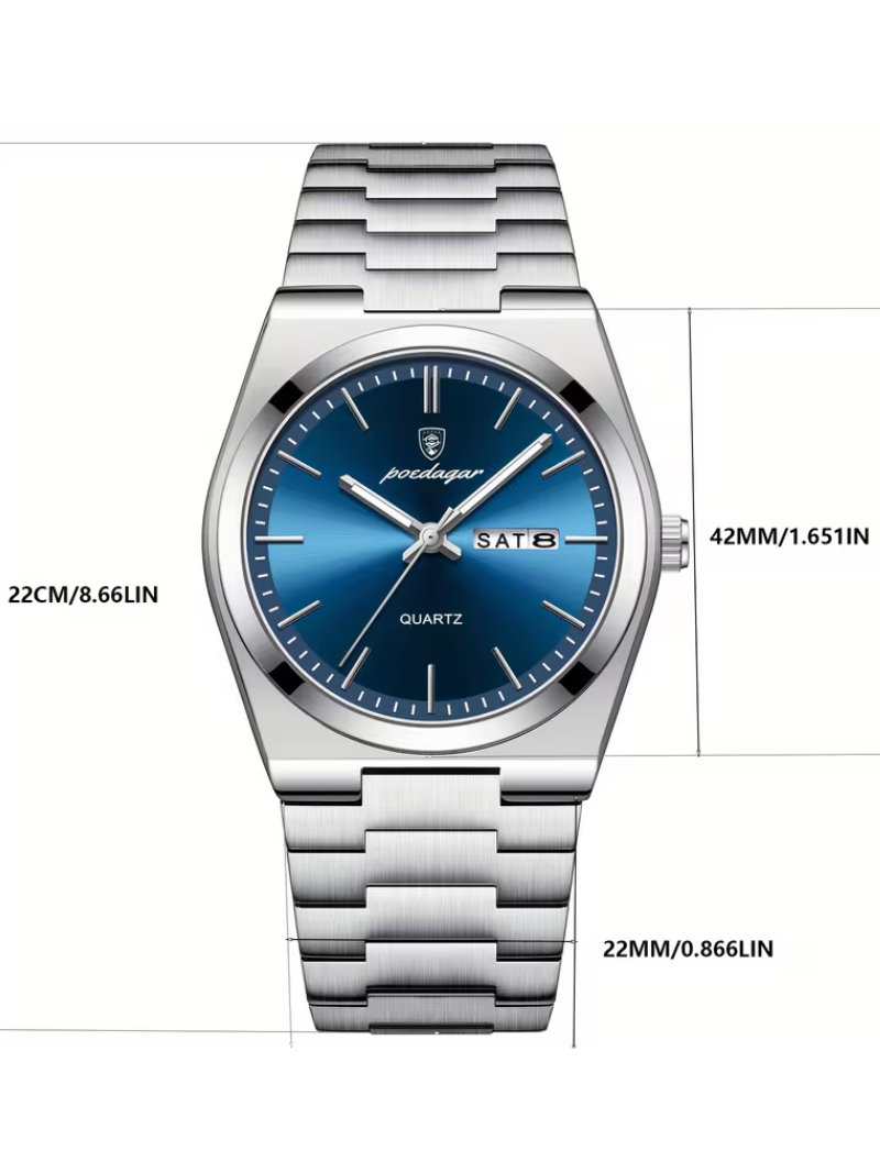 Reloj Poedagar Blue de Cuarzo
