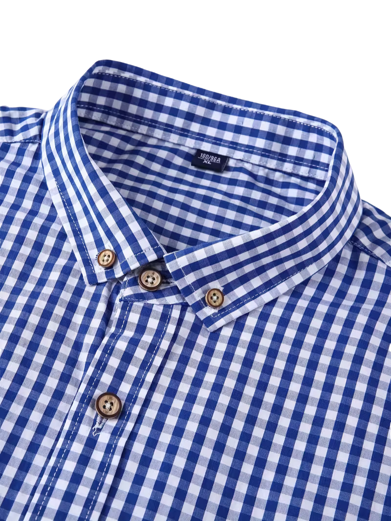 Camisa Gingham Azul