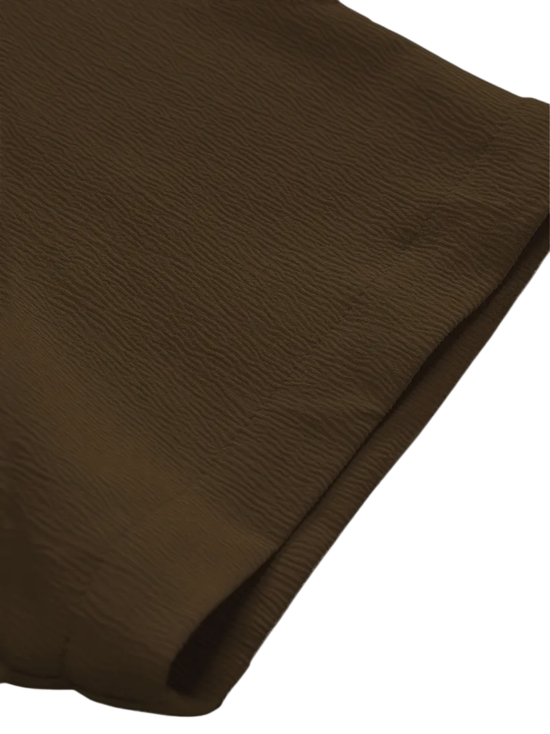 Camisa Crepé Marron