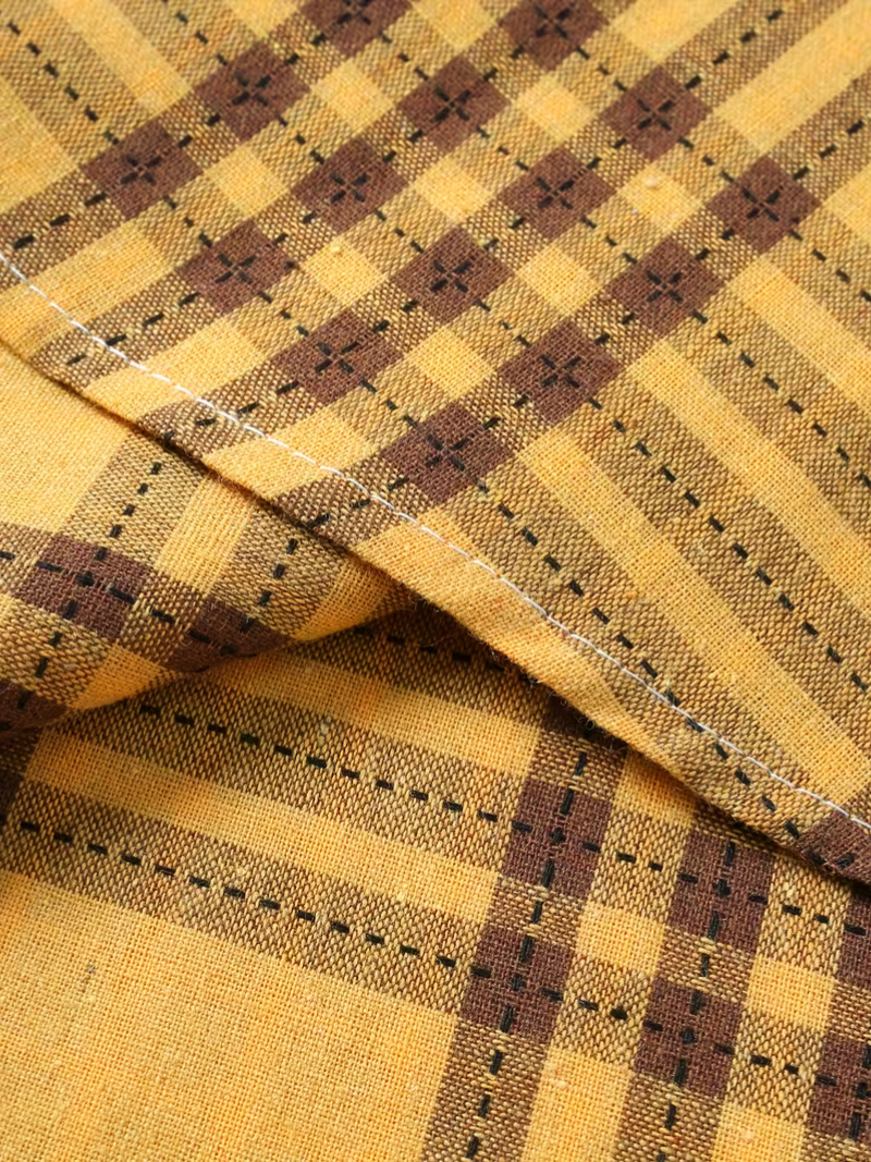 Camisola Cuadros en Bronce