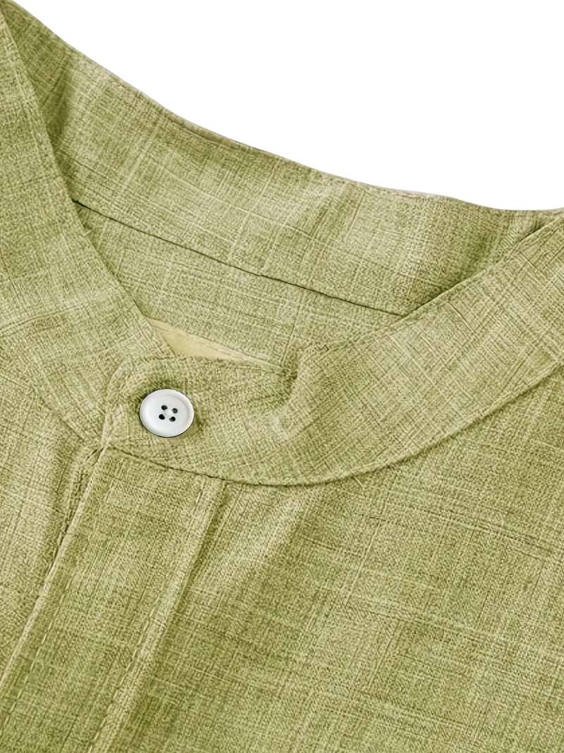 Camisa Pistacho Cuello Alto