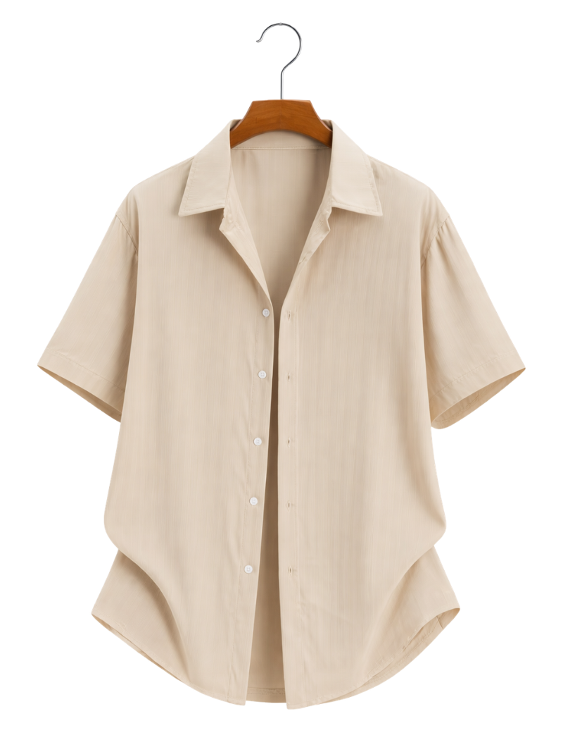 Camisa Visco Beige