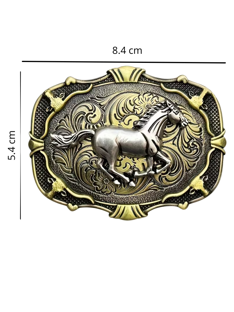 Hebilla Silver Horse Gold