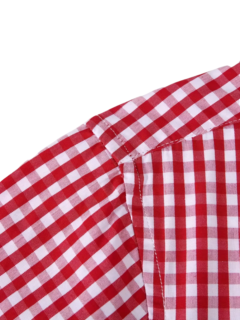 Camisa Gingham Roja