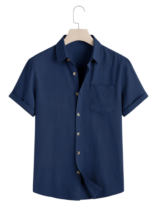 Camisa Smooth Marino
