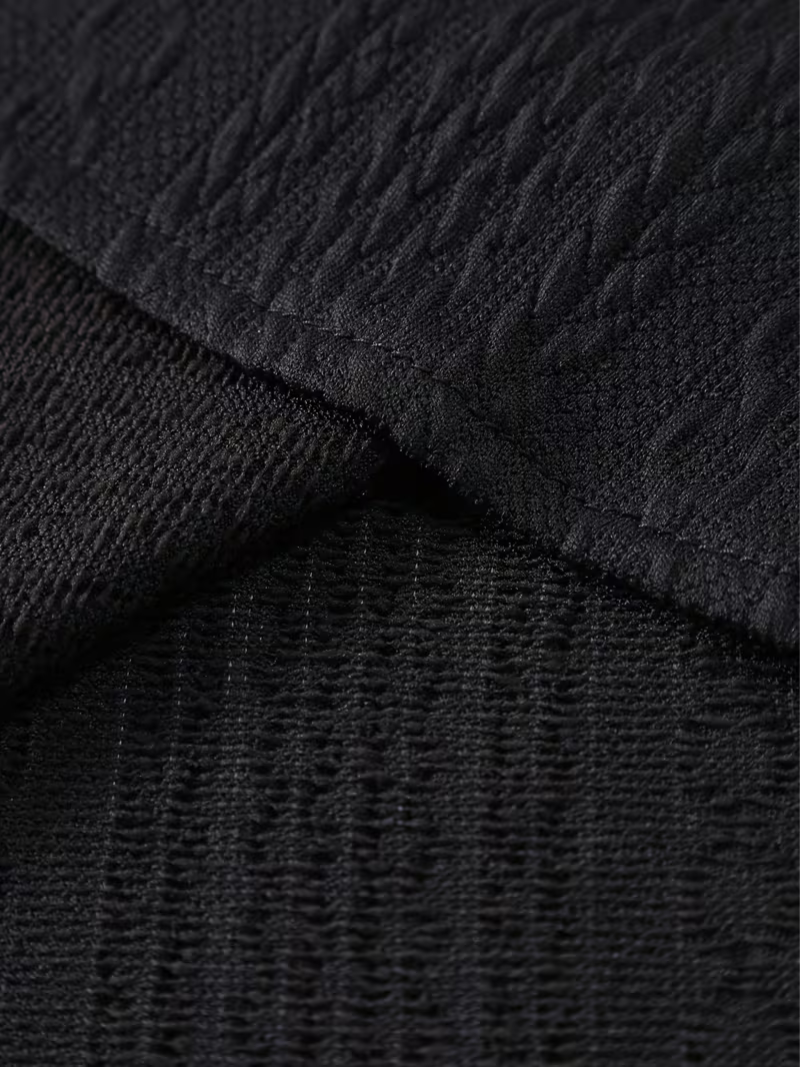 Camisa Trenzada Negra