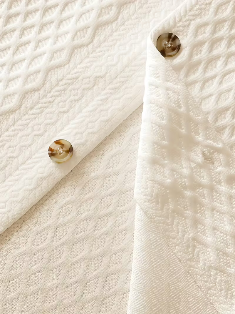 Camisa Jacquard Beige