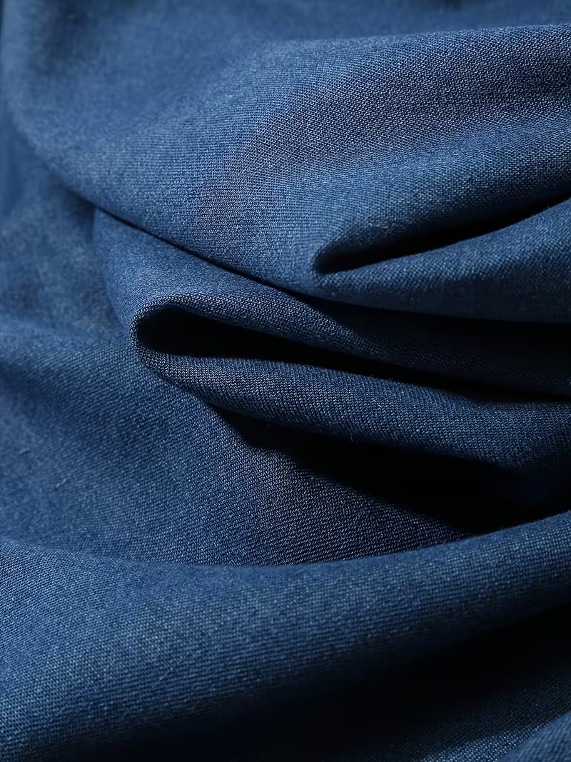 Camisa Mezclilla Cuero Navy