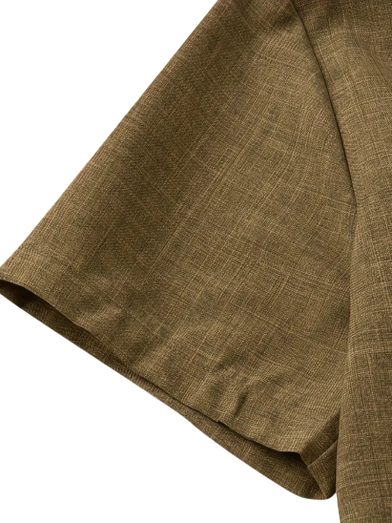 Camisa Camello Cuello Alto