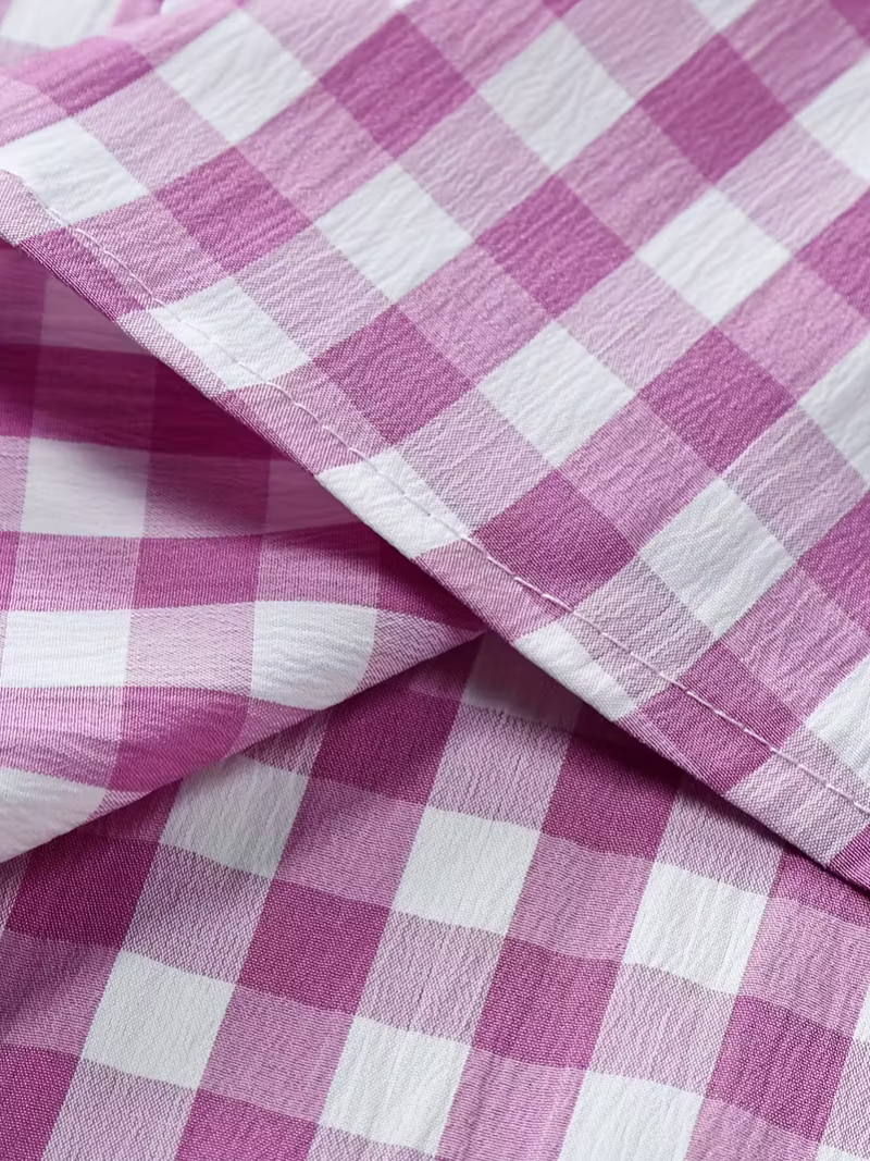 Camisa Cuadrille Rosa