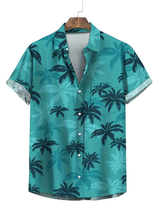 Camisa Palma Cerúleo