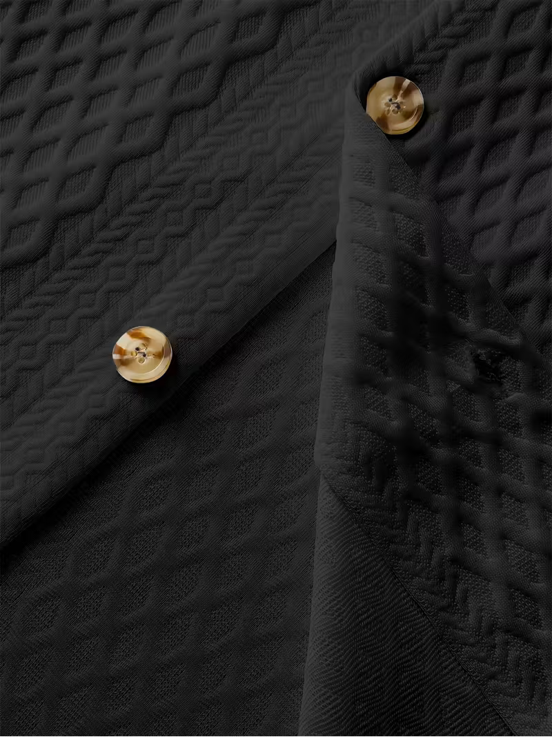 Camisa Jacquard Negra