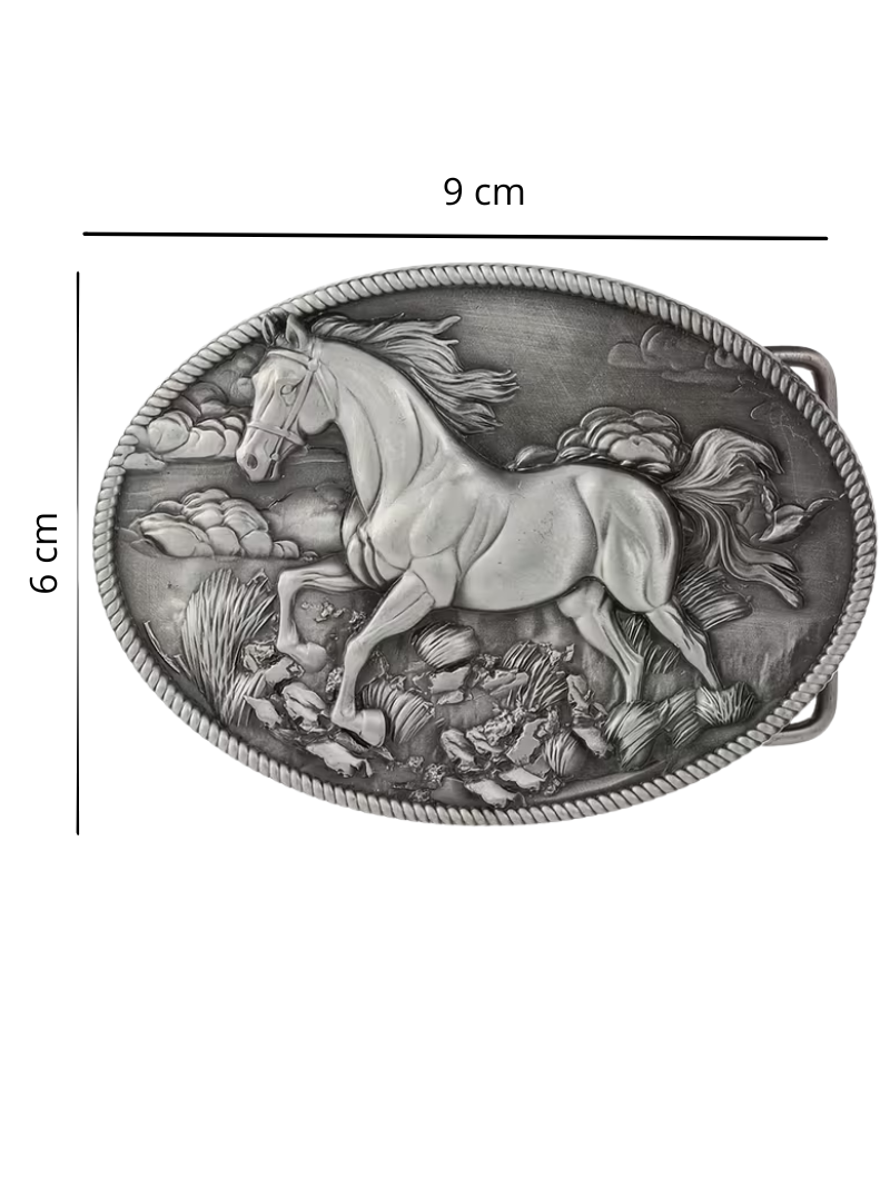 Hebilla Wild Horse Silver