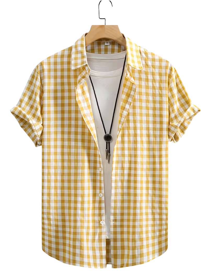 Camisa Cuadrille Amarilla