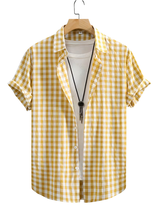 Camisa Cuadrille Amarilla