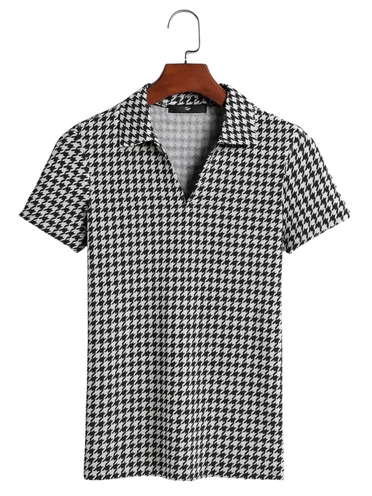 Polo Houndstooth Black & White