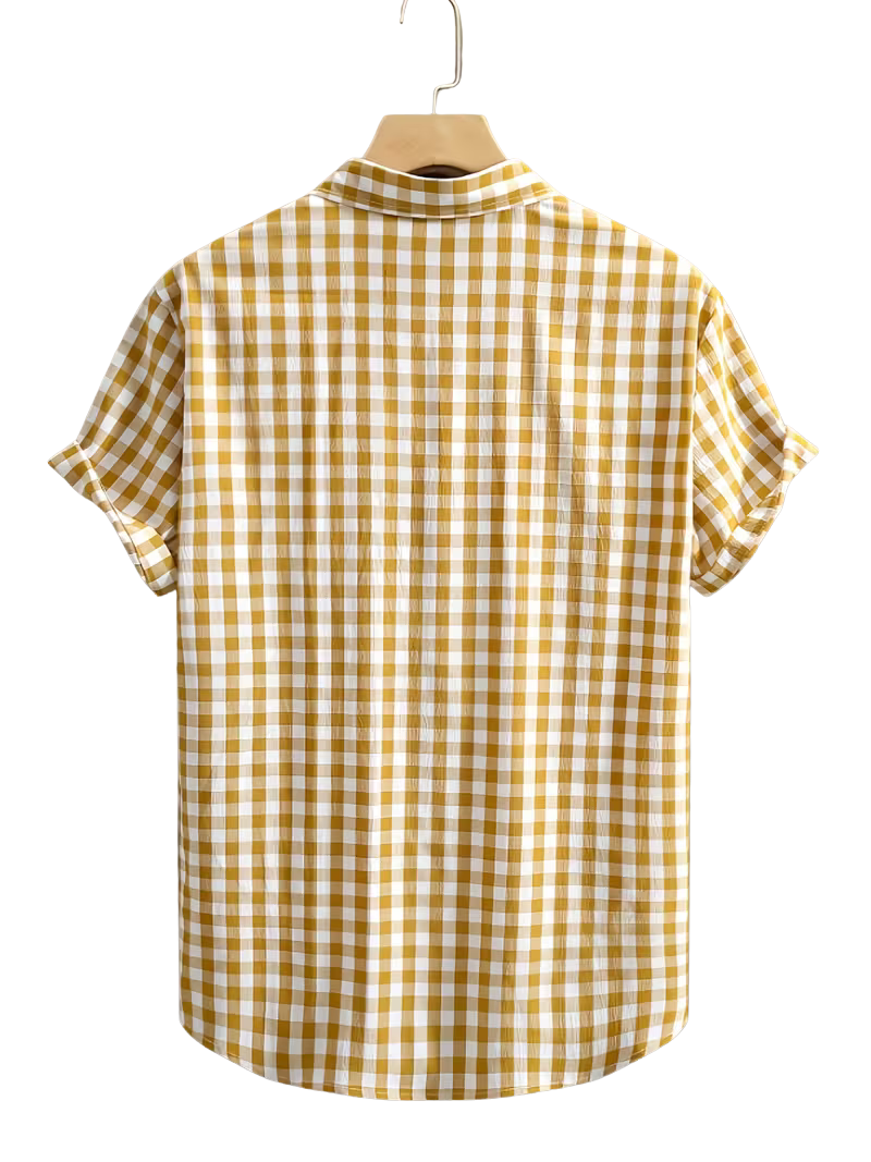 Camisa Cuadrille Ocre
