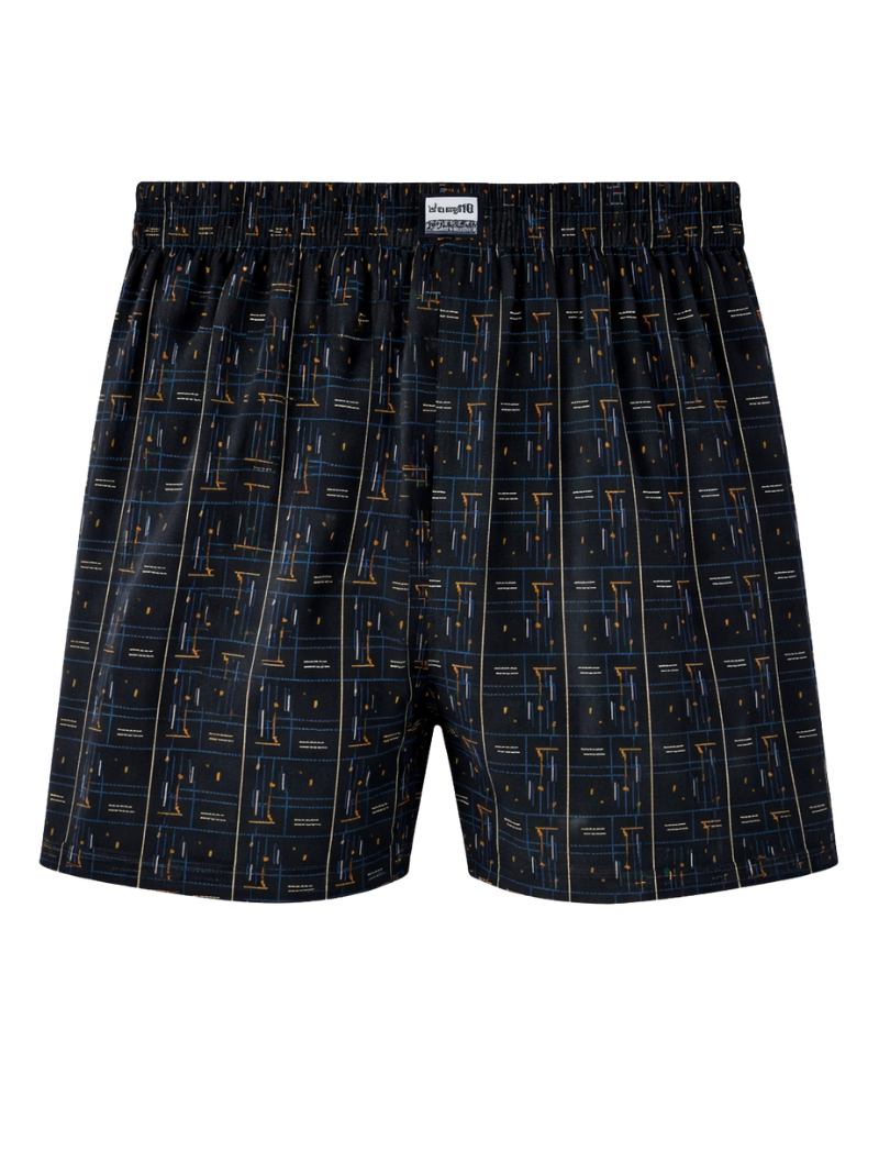 Boxer Black Lines Negro