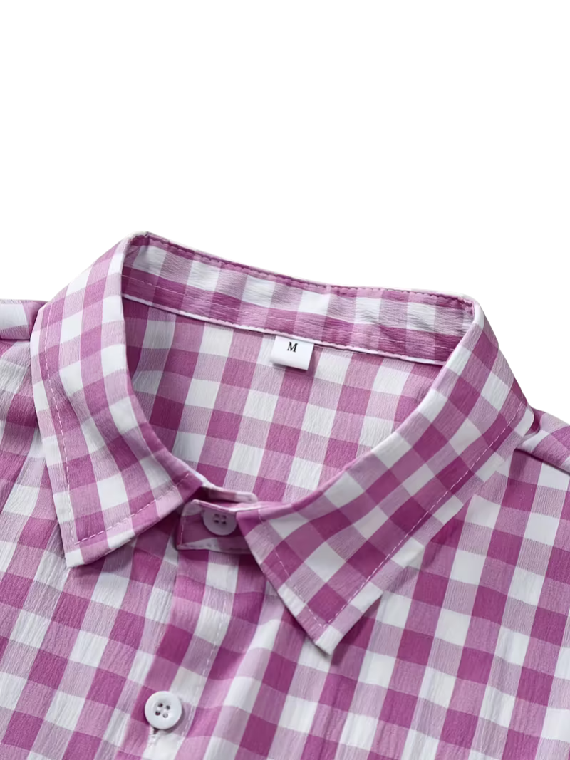 Camisa Cuadrille Rosa