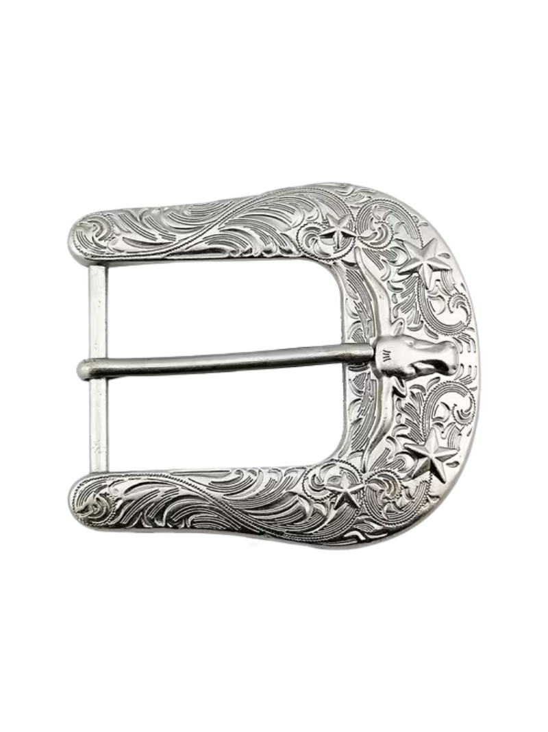 Hebilla Bull Star Silver