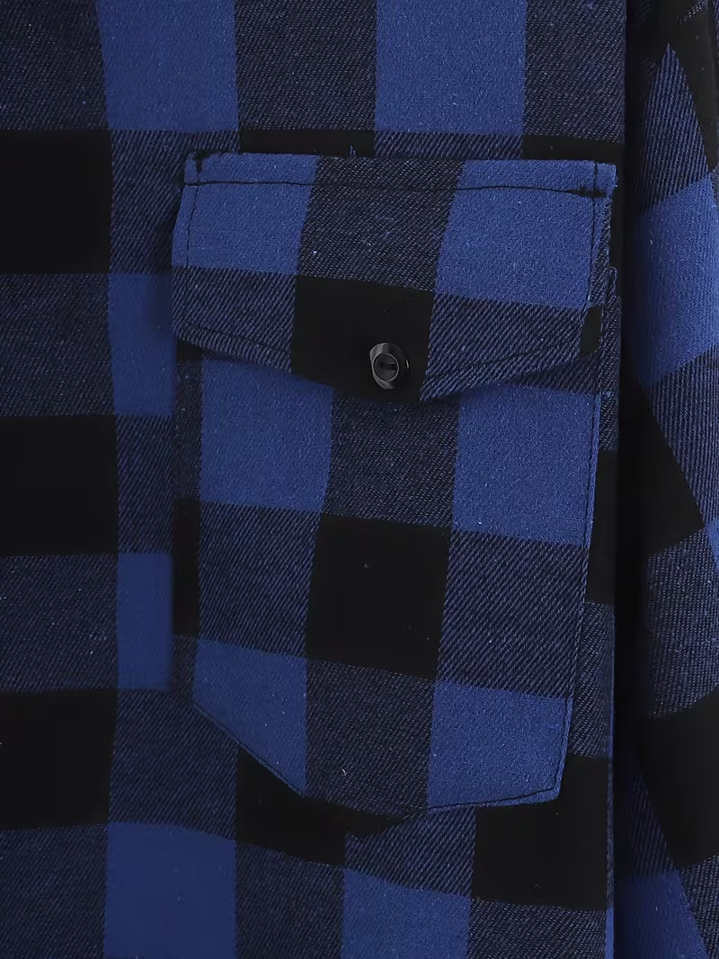 Camisola Cuadros Azul Negro