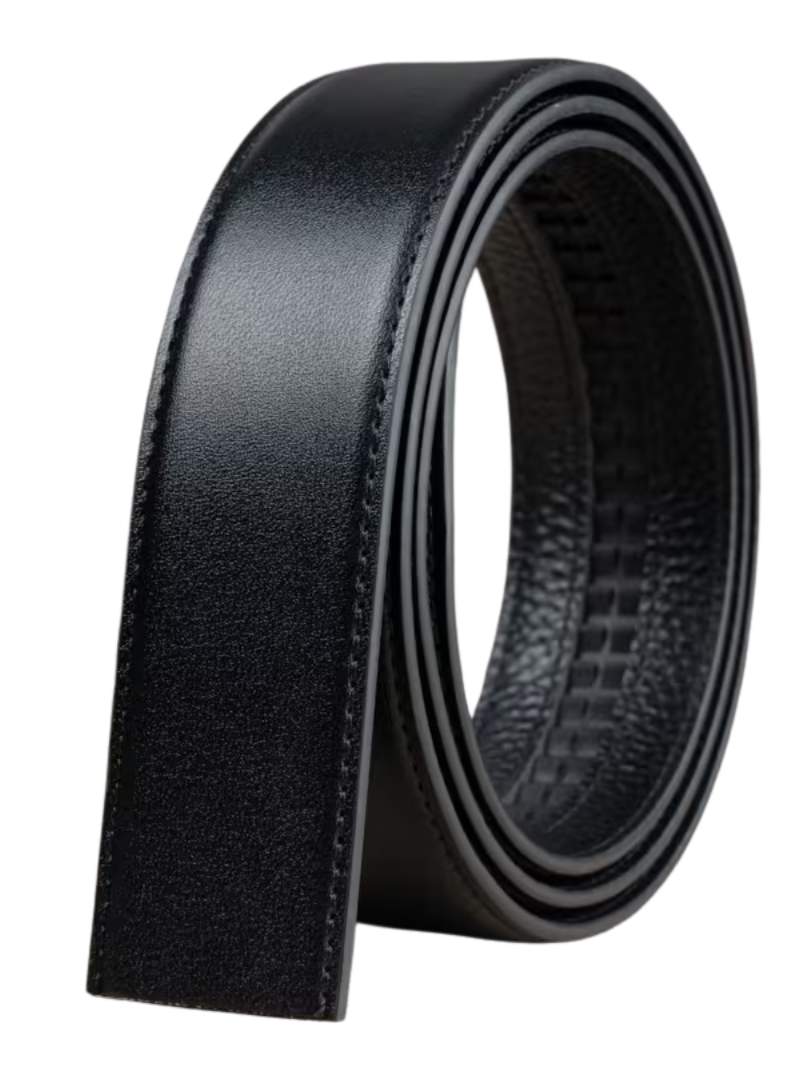 Cinturón Sin Hebilla Negro 3.5 cm