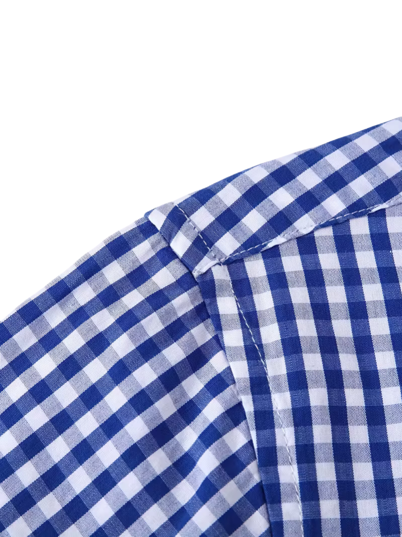 Camisa Gingham Azul