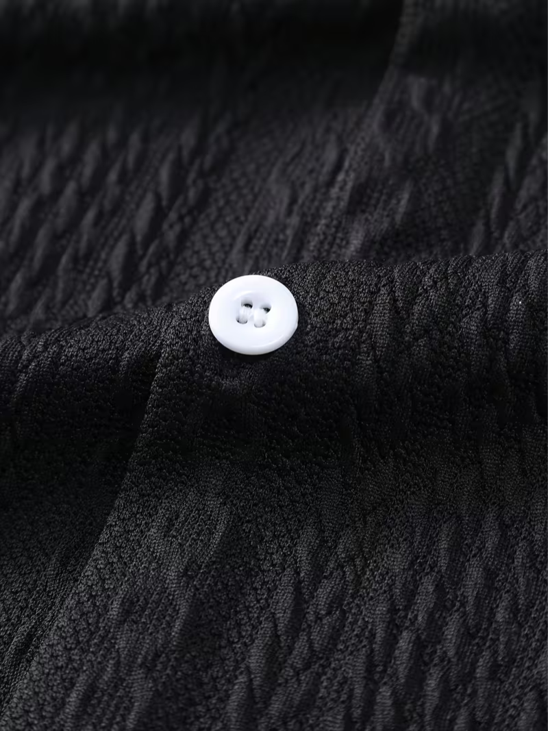 Camisa Trenzada Negra