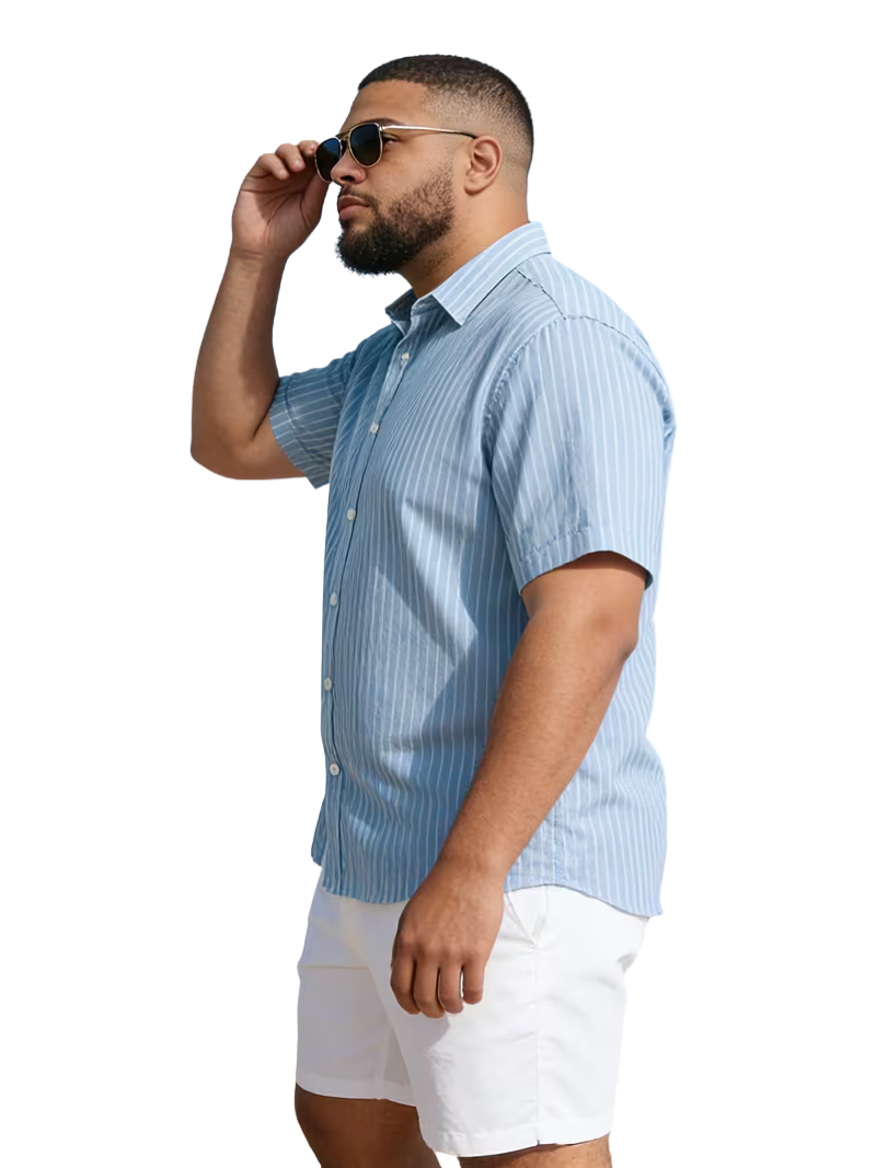 Camisa Nine Rayas Cielo
