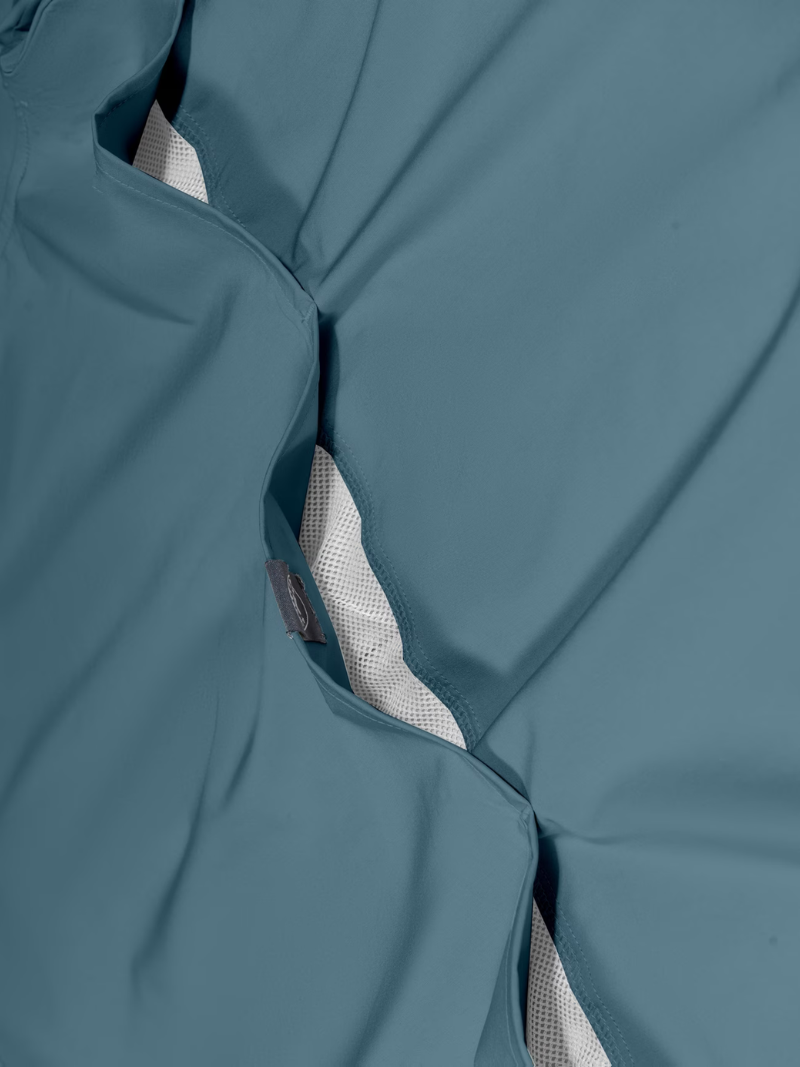 Camisa Outdoor Dry Azul Cian