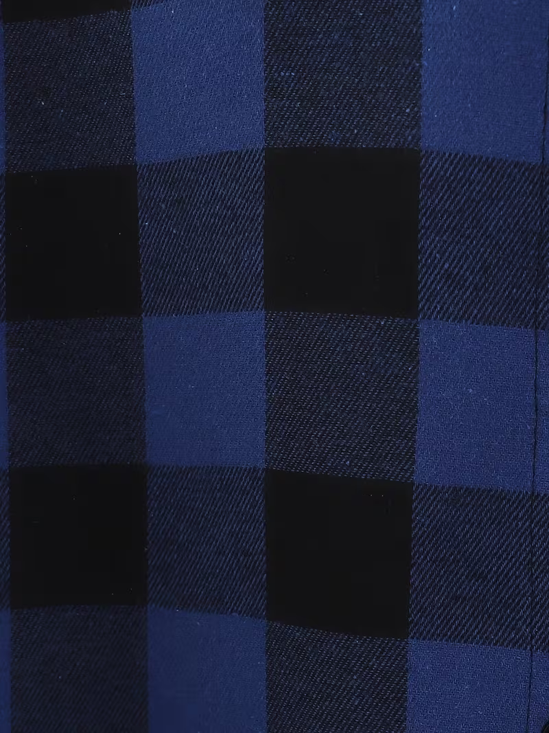 Camisola Cuadros Azul Negro