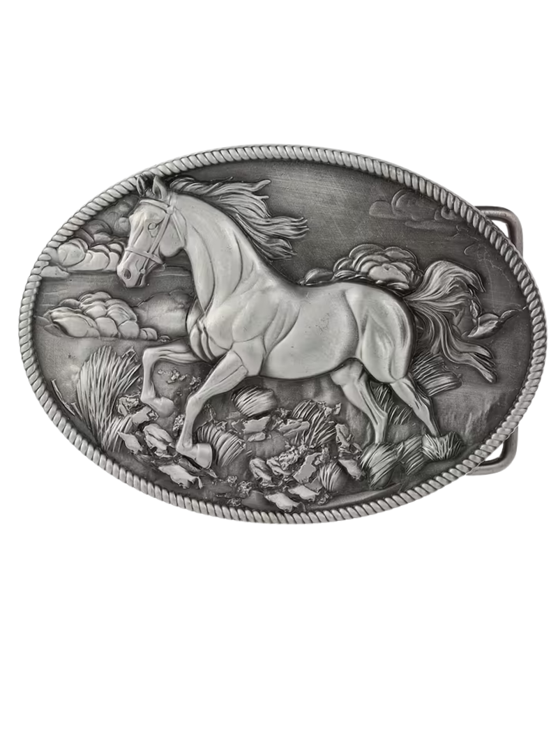 Hebilla Wild Horse Silver