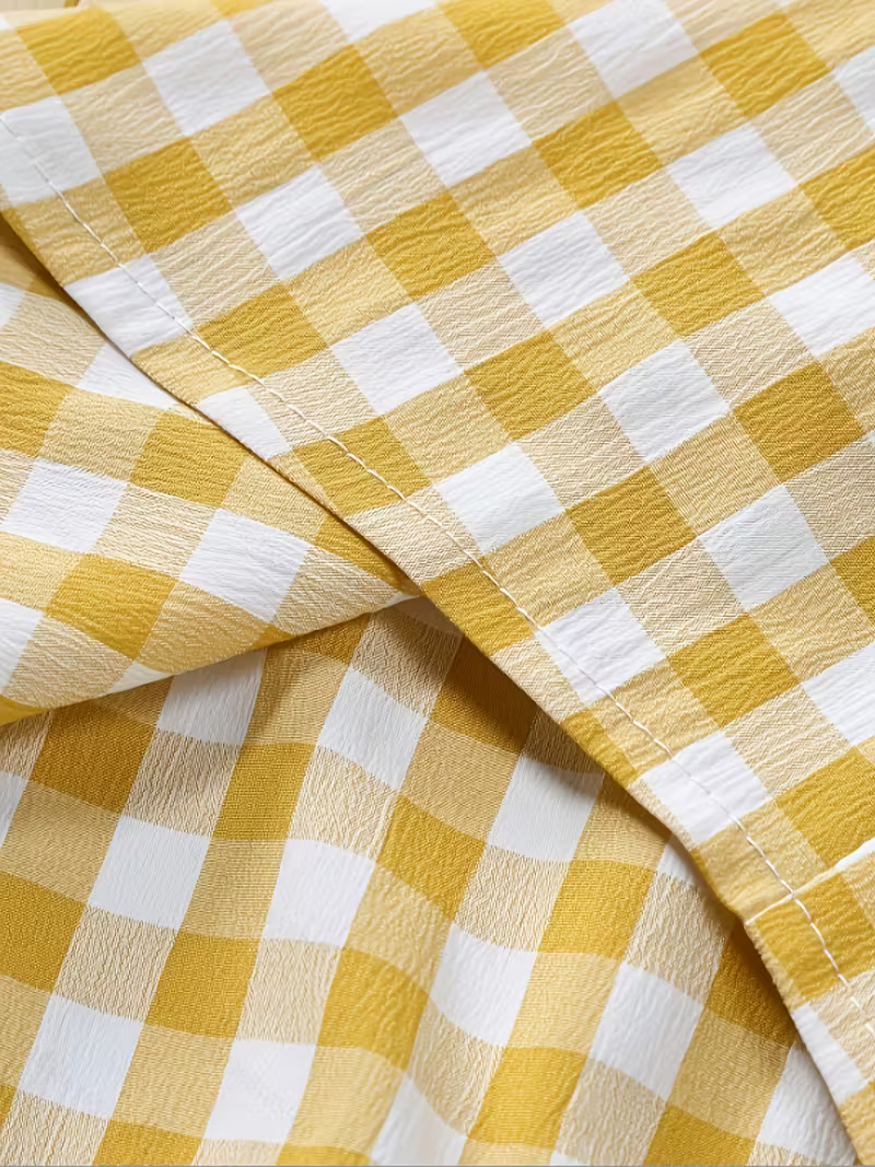 Camisa Cuadrille Amarilla