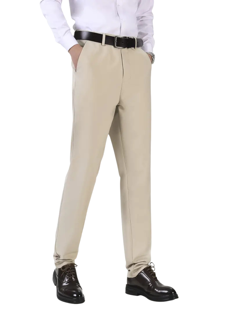 Pantalón Liso Beige